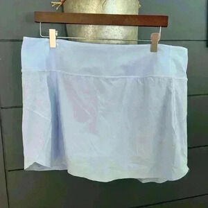 Athleta Run with it 14” skort Swallowtail blue xl